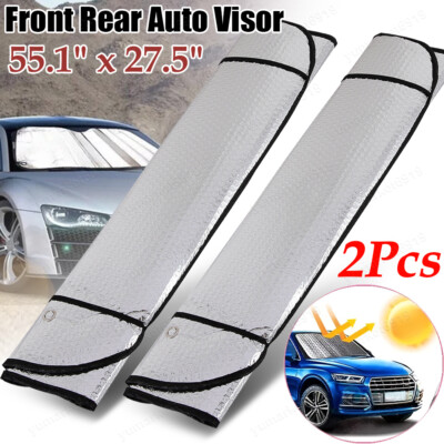 Car Sunshade UV Ray Reflector Front Window Sun Shade Visor Shield Cover, Keeps Vehicle Cool/Foldable Windshield Car Cover Visor, Material Laser 1Pcs Price In Egypt | Amazon Egypt - Foto 5