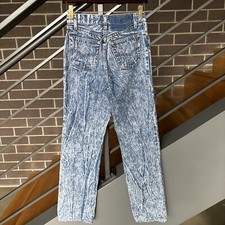 VTG 80  s Women Levi  s 501 25x27  Wash Em Hot  Stone/Acid Wash Made USA hemmed 