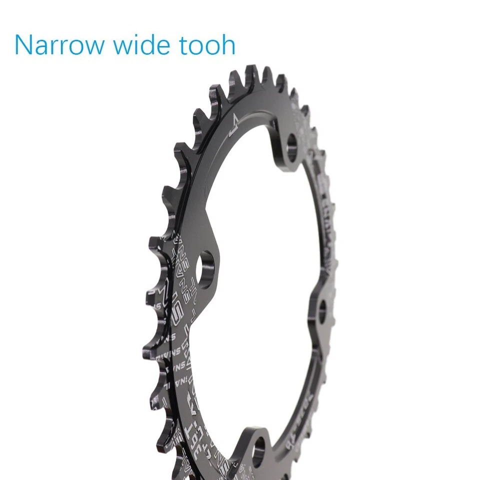 Round tooth Narrow Wide Ultralight Tooth Plate MTB Mountain Bike BCD Chainwheel - Image 3 of 4