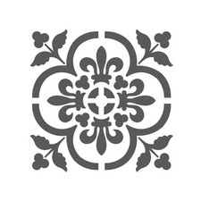 LARGE WALL STENCILS DAMASK STENCIL DIY REUSABLE PATTERN DECOR FAUX MURAL V0013
