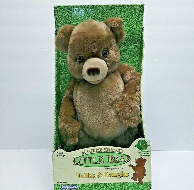 Maurice Sendak's 1999 Talking Little Bear Plush 15 Inch Talks Laughs