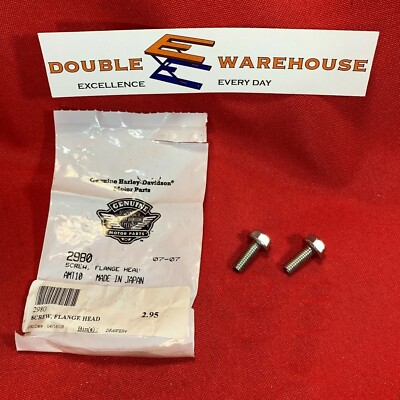 ヘルボーイ 1 NOS OEM Harley Davidson 2980 M6x1.0x16mm Flange Hex Head