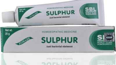 SULPHUR 10% OINTMENT CREAM ACNE BLACKHEAD SPOT  SCABIES PSORIASIS ECZEMA 25gm