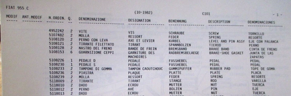Libro manual de catálogo de piezas de tractor sobre orugas Hesston 955C 1983 con suplemento OEM Foto 4 de 4
