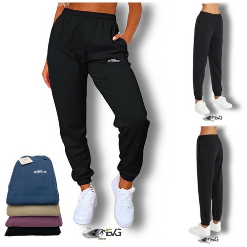PANTALONE TUTA FELPATO DONNA DANCE FITNESS SPORTIVO ELASTICO INVERNALE  CALDO | eBay