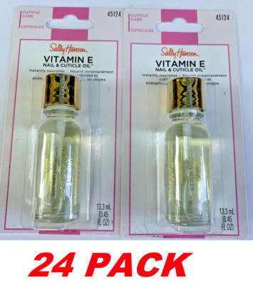 Sally Hansen Vitamin-E Nail & Cuticle Oil 0.45 Ounce 13.3ml (24 Pack) NEW