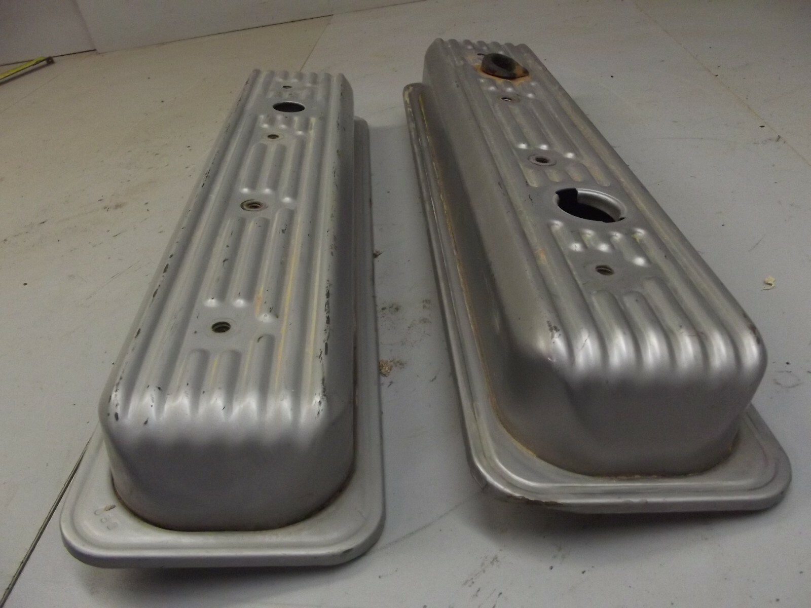 SBC VORTECH VALVE COVERS Finned Original Chevy Small Block Engine eBay