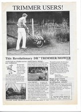1988 DR TRIMMER/MOWER  Country Home Products Charlotte VT Vintage Advertisement