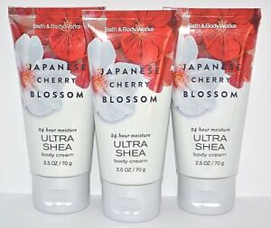3 Bath Body Works Japanese Cherry Blossom Ultra Shea Body Cream Travel Lotion Ebay