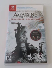 Replacement Case (NO GAME) Assassin's Creed 3 Remastered Edition Nintendo Switch
