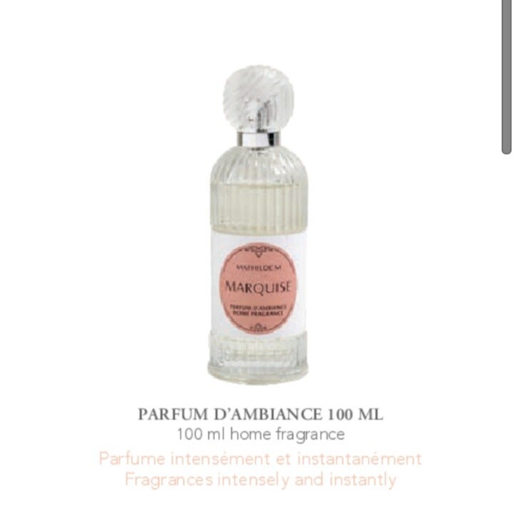 Profumo D'ambiente Mathilde M, Cuore D'Ambra, 20% Concentrazione, Vetro Spray
