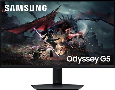 Samsung Gaming Monitor 27 Zoll Bildschirm G5 180Hz 1ms HDMI DP QHD 1440p HDR400