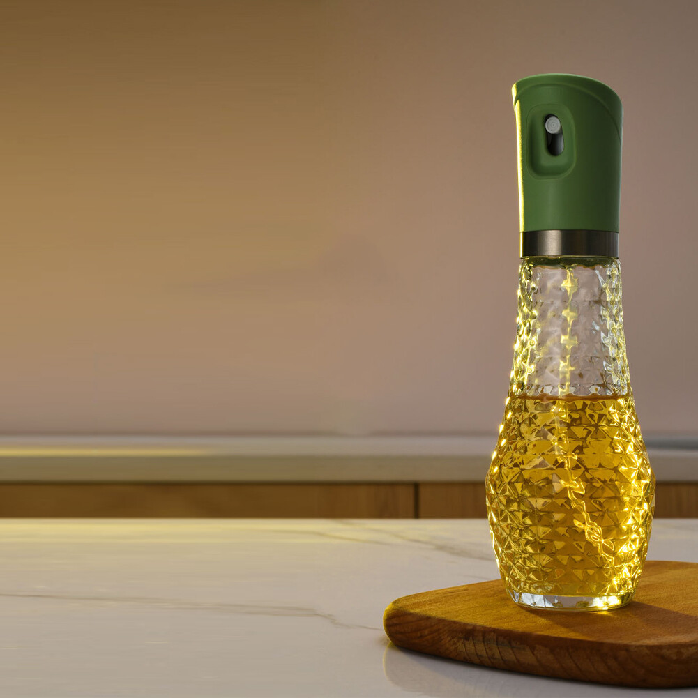 Glass Oil Spray Bottle Portable Cooking Oil Spray Bottle Kitchen