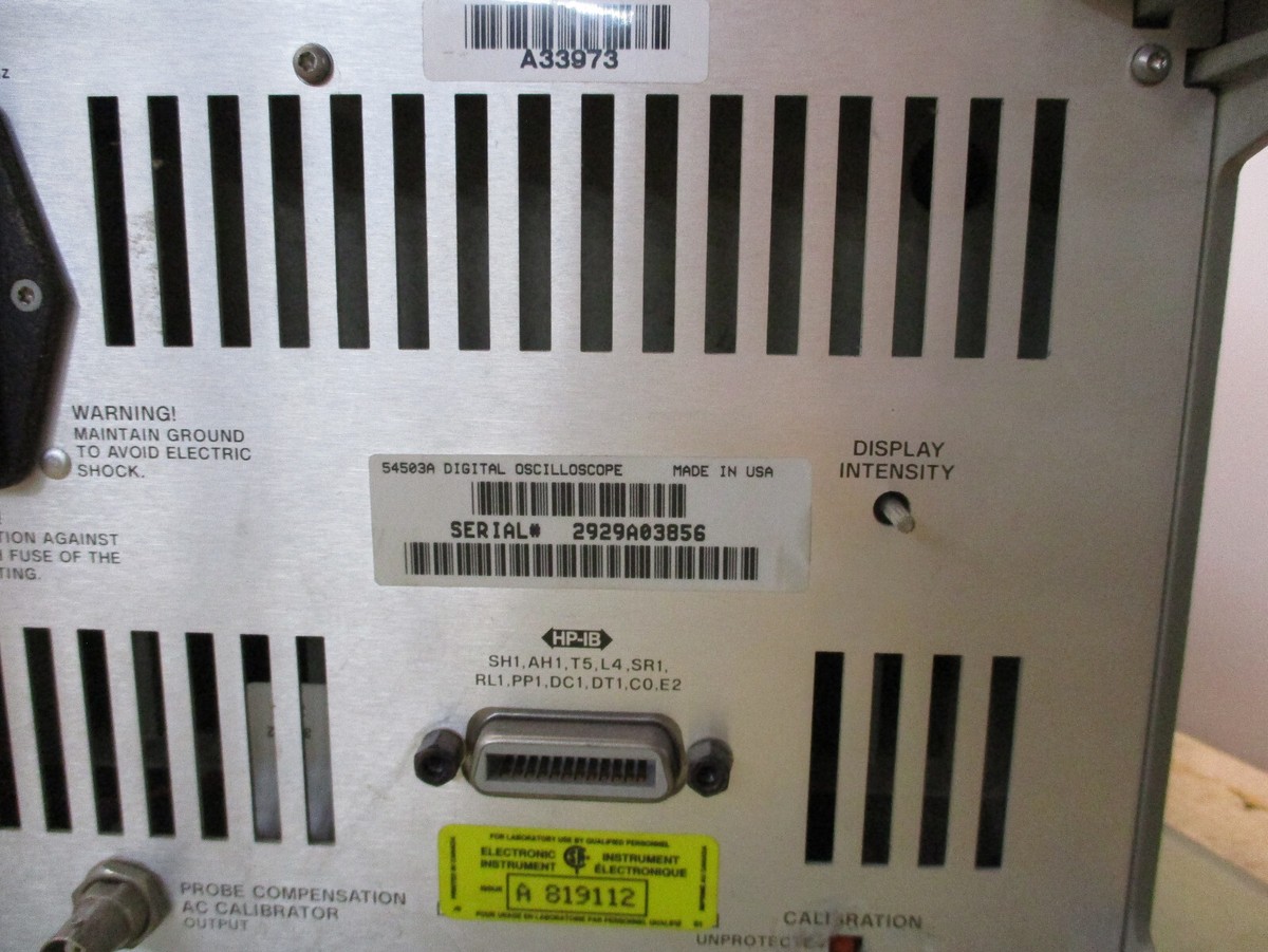 HP 54503A 500MHz sampling digital oscilloscope digitizing 4 HP 54503A 500MHz sampling digital oscilloscope digitizing 4
