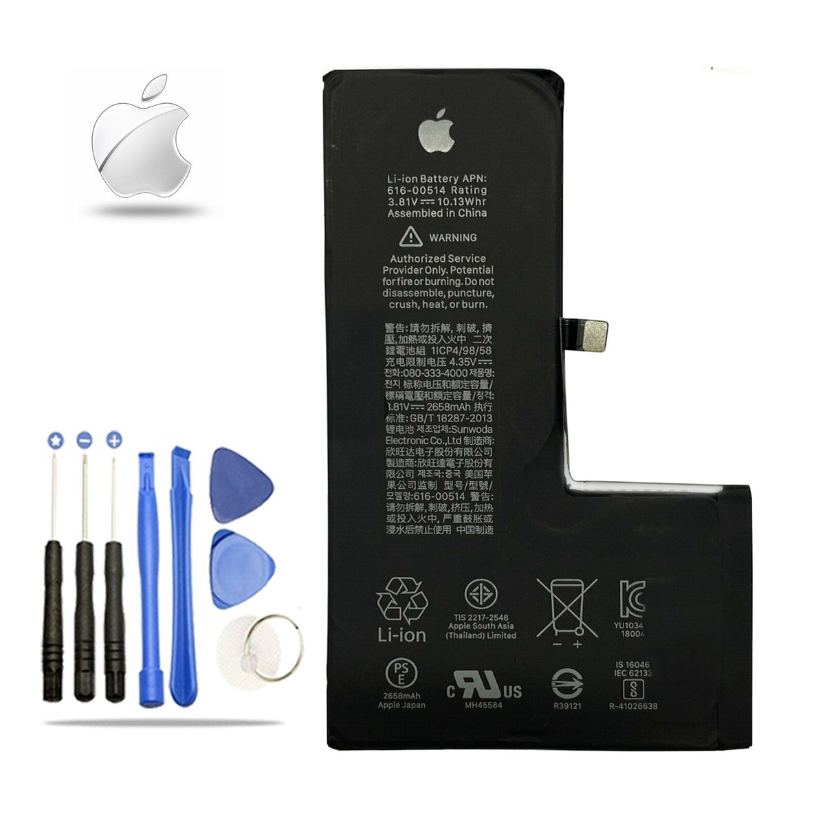 Apple iPhone Xs 64GB バッテリー78% Apple 61600512 2658 mAh Li-Ion Battery For Apple iPhone XS for