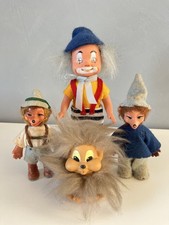Vintage GDR 1979-1980 Hedgehog Troll & Clown Set - 4pc LOT East Germany DDR
