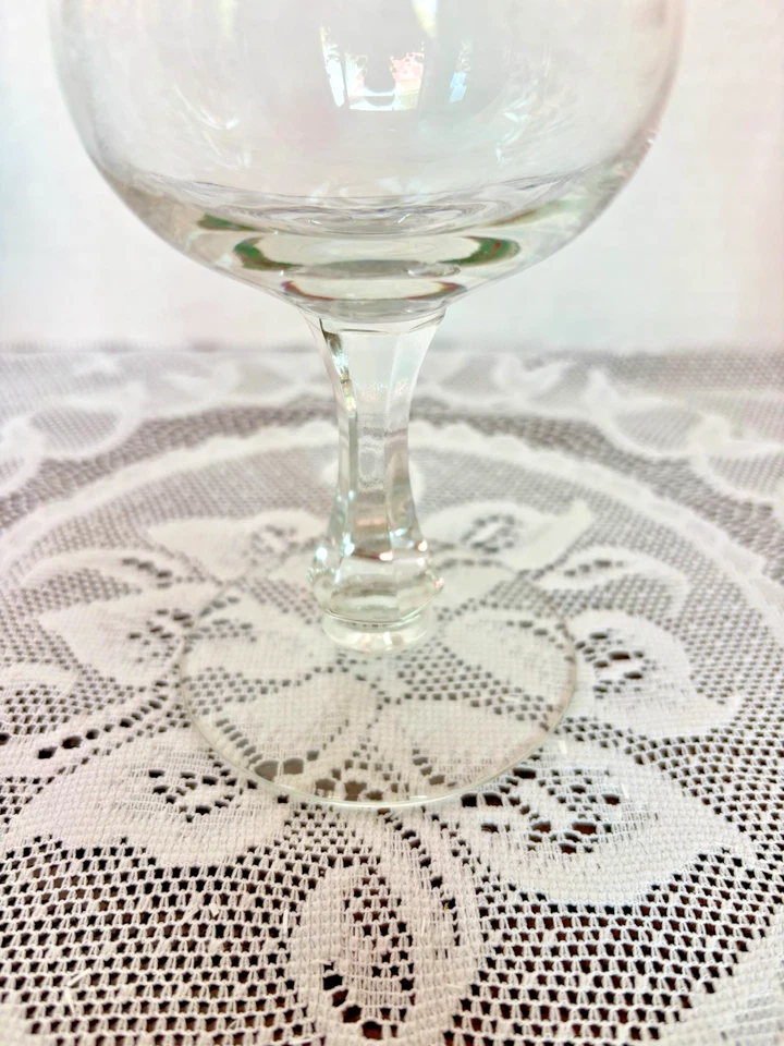 VTG Libbey Holly Berry Holiday Wine Goblets Christmas Glass Set of 8 - Image 4 of 4