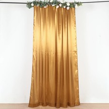 8x10 ft GOLD Satin CURTAIN Wedding Photography Backdrop Panel Party Decorations