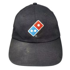 Domino's GEAR Baseball Cap Black Blue OS Strapback Embroidered Pizza Logo Hat