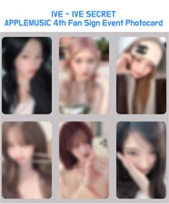 presale [IVE] THE 4th EP - IVE SECRET Applemusic Fan sign Event Photocard