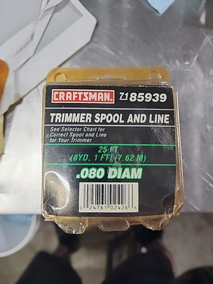 #ad #ad CRAFTSMAN Replacement Trimmer Spool amp; Line .080in. 71 85939 $18.95