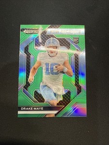 2024 Panini Prizm Draft Picks - New Recruits Drake Maye #NR-DME Green Prizm (RC)