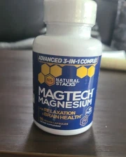 MagTech Magnesium Supplement Supports Relaxation & Brain Health,90 Cap-EXP 01/27