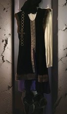 Rare THE DESIGNER COLLECTION Black Noble Priest Costume Men Halloween Sz S