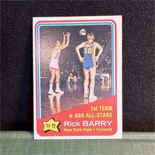 STOG 1971-72 ABA All-Stars Rick Barry 1st TEAM #250 New York Nets Basketball
