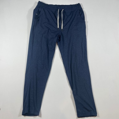 Vuori Ponto Performance Pants Mens Large 28" Inseam DreamKnit Jogger Navy