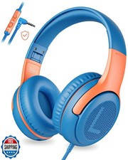 awatrue Kids Headphones Wired Toddler Headphones with Microphone, Over-Ear He