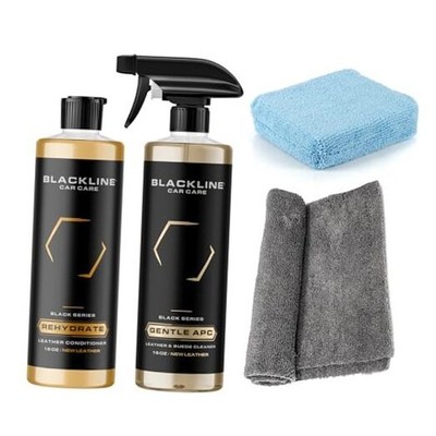  Leather Cleaner and Conditioner Care Kit with Microfiber Towel and Applicator 