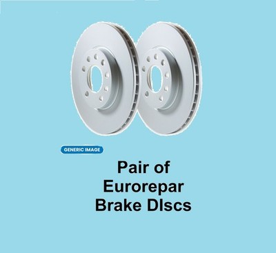 Front Brake Discs Pair Vented Eurorepar For Citroën C4 Grand Picasso II 283mm