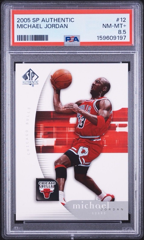 2005-06 SP Authentic Michael Jordan #12 PSA 8.5 Bulls HOF GOAT