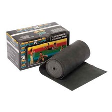 Cando Exercise Band Black X-Heavy 6 Yard Roll 5 Inch Wide Latex