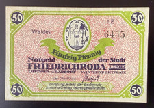Notgeld - Miasto Friedrichsroda / Turyngia - 50 fenigów - 1 E
