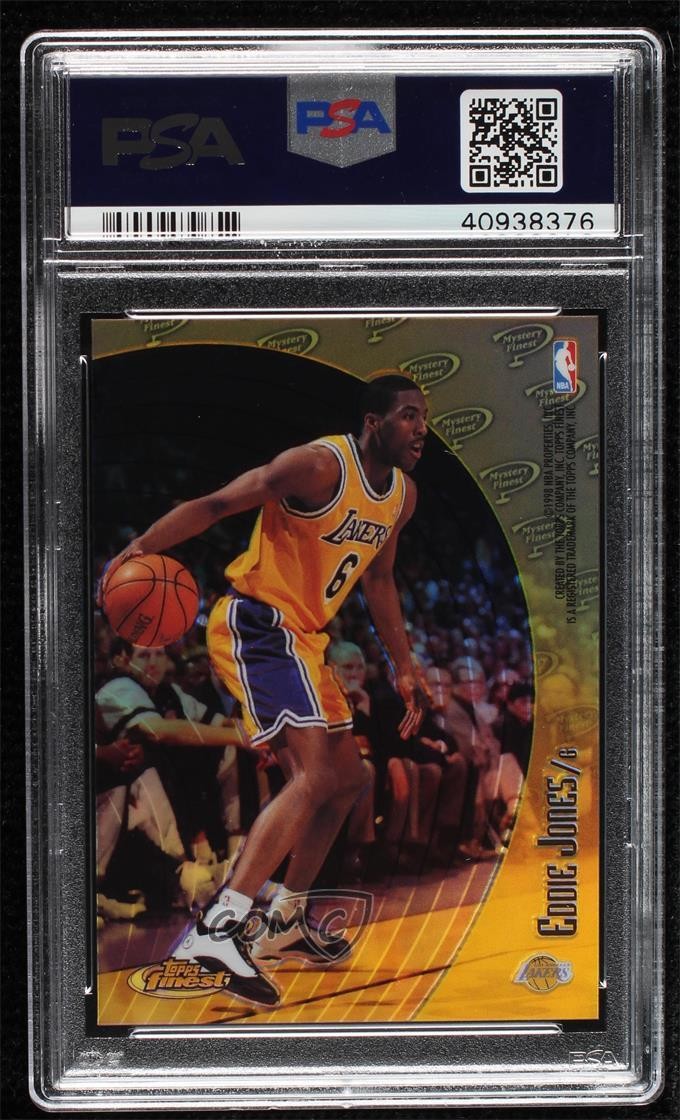 1998 Finest Mystery Refractor Michael Jordan Eddie Jones PSA 10 GEM MT HOF 04b0
