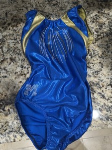 U of Michigan Gymnastics Youth Large Leotard - Barely Worn