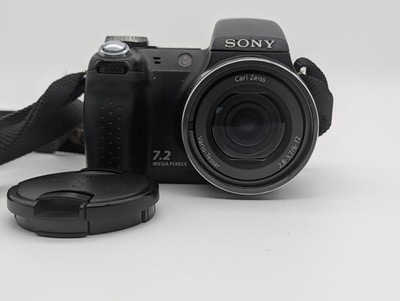 Sony Cyber-shot DSC-H5 Digitalkamera 7.2MP 12x Zoom Carl Zeiss Schwarz Getestet