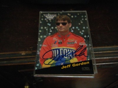 Jeff Gordon VINTAGE Signed Autographed Card 1st 1994 Brickyard 400 Winner BY1
