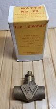 Watts Adjustable Muti - Orifice Flow Control No. P3 Tankless Heaters 1/2" Sweat