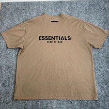Fear of God Essentials Oversized Boxy T-Shirt Brown