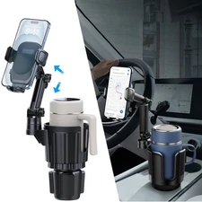 360° Universal Cup Holder Car Mount Cradle for Cell Phone Drink Organizer Holder