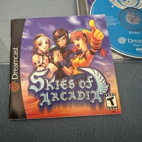 Skies of Arcadia Sega Dreamcast 2000 RPG 2-Disc Set with Manual 51052