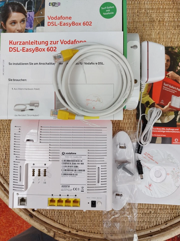 Vodafone EasyBox 602 DSL Router mit WLAN /LAN - Bild 2 von 2