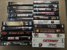 21 VHS Videofilme Sammlung Videokassetten Konvolut Blockbuster Kaufkassetten