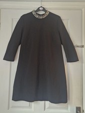 #ladies H&M Black Shift Dress Party Special Occasion. Size 14. 3/4 Sleeve