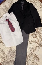 Isaac Mizrahi New York Boys Suit 4 Pieces Size 2 Button Up Shirt Size 2 Black W