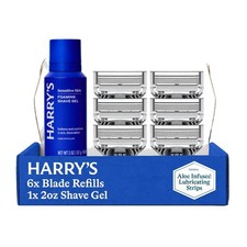 Mens shaving kit razor refill gel set