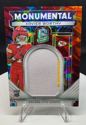 2024 Panini Spectra Xavier Worthy (RC) Monumental Memorabilia Patch /40 #MM-XWY